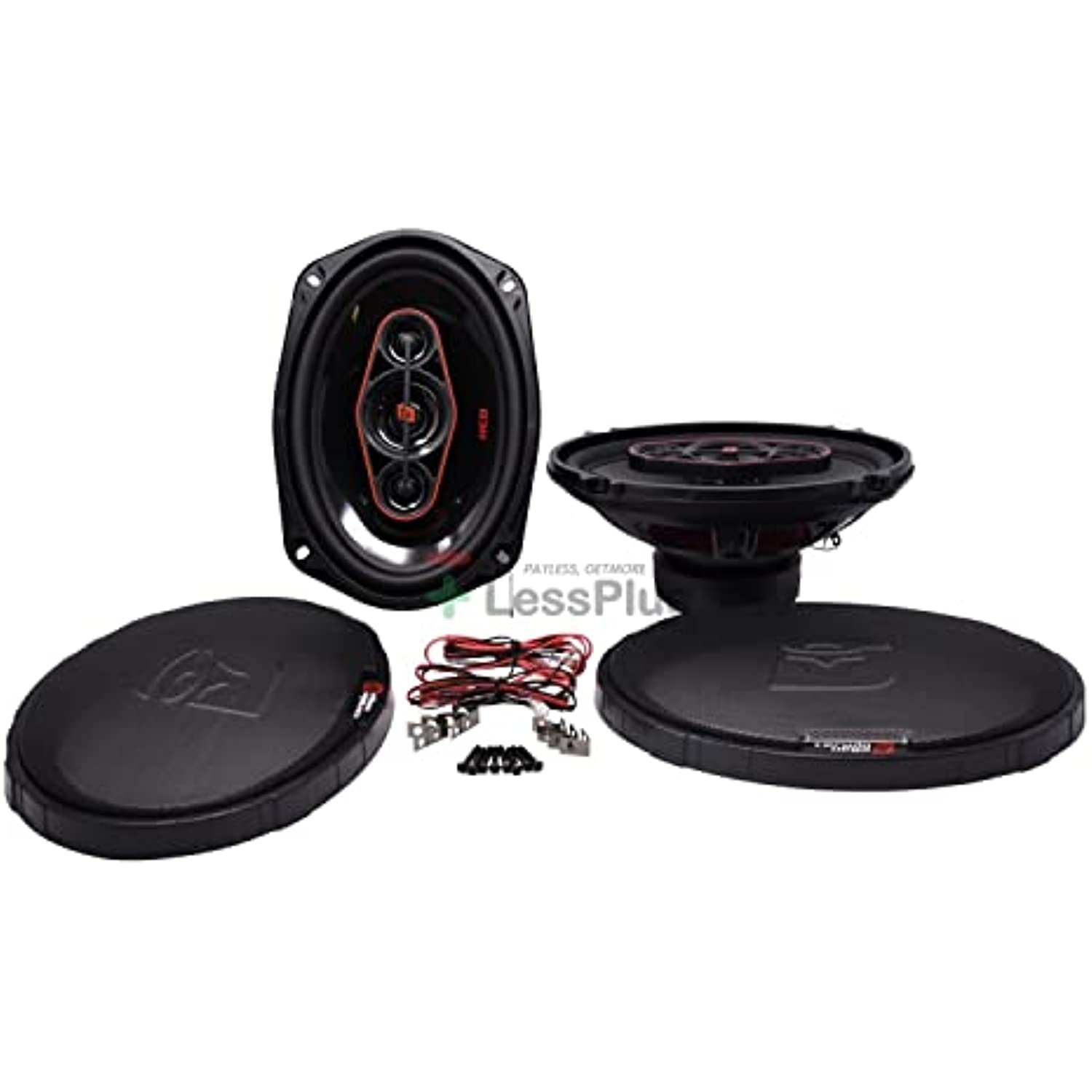 Cerwin-Vega Mobile H7694 HED(R) Series 6" x 9" 420-Watt 4-Way Coaxial Speakers, Black, 2X2X2