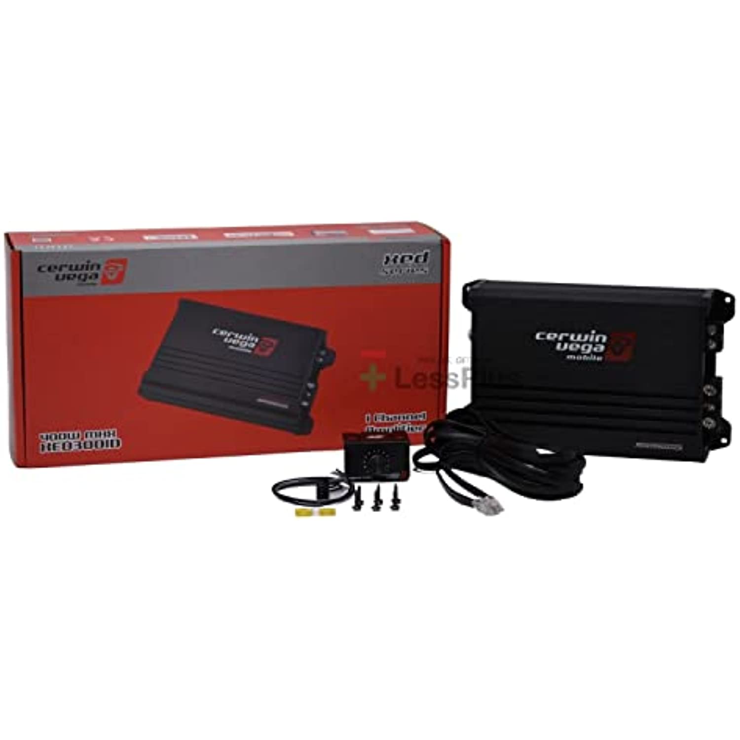 CERWIN Vega XED3001 300W Max 1-Channel Class D Amplifier w/Remote Bass Knob (New Arrival)