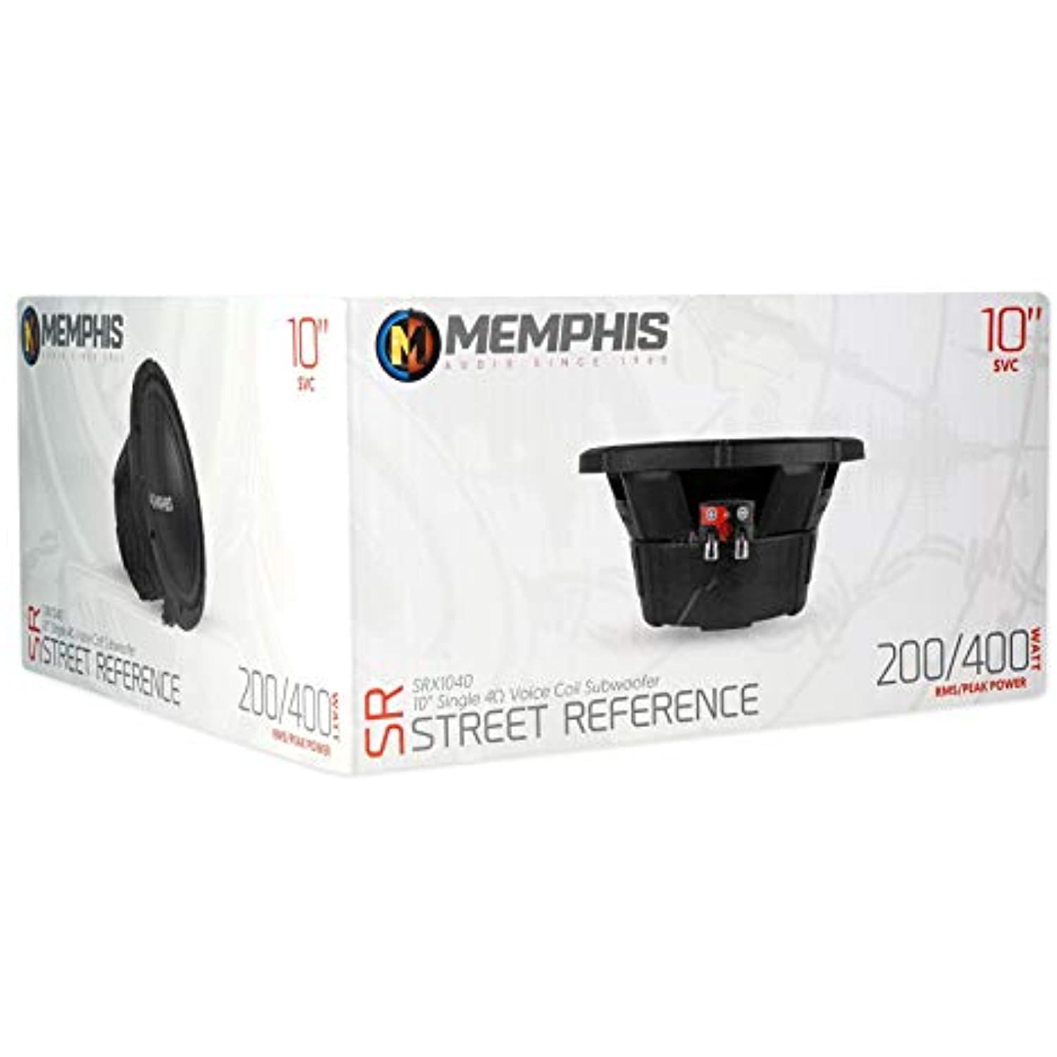 Memphis SRX1040 10" 200W RMS Single 4-Ohm Subwoofer