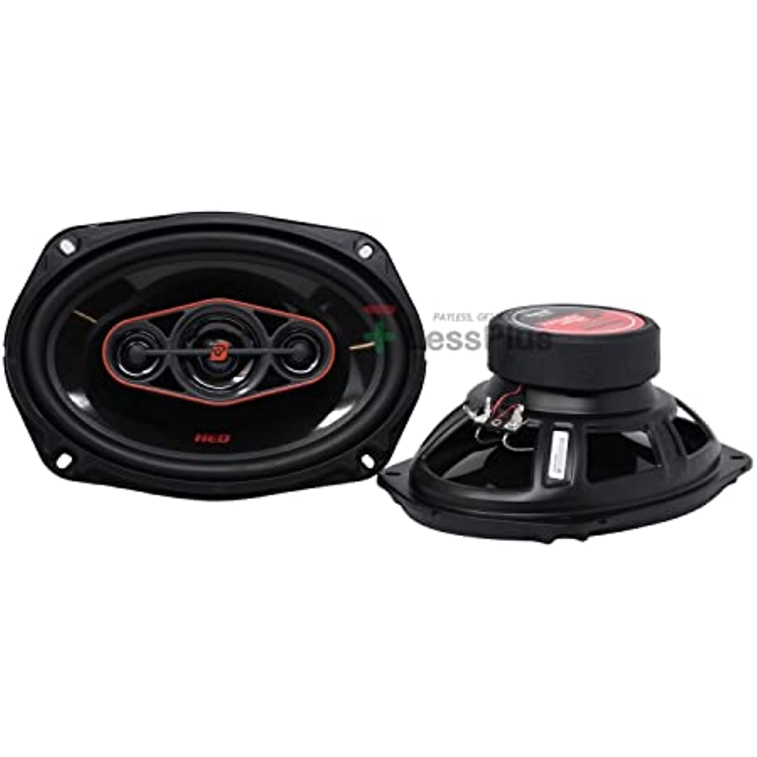 Cerwin-Vega Mobile H7694 HED(R) Series 6" x 9" 420-Watt 4-Way Coaxial Speakers, Black, 2X2X2