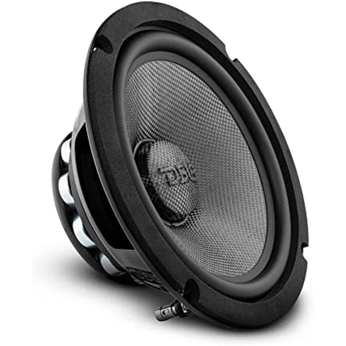 DS18 PRO-CF8.2NR 8" Water Resistant Loudspeaker - Mid-Bass Carbon Fiber Cone and Neodymium Rings Magnet 600 Watts 2-Ohms - Ideal for Motorcycle & Motorsports