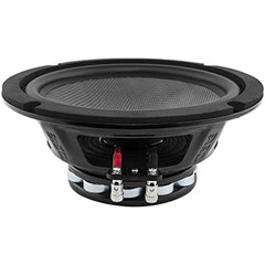 DS18 PRO-CF8.2NR 8" Water Resistant Loudspeaker - Mid-Bass Carbon Fiber Cone and Neodymium Rings Magnet 600 Watts 2-Ohms - Ideal for Motorcycle & Motorsports