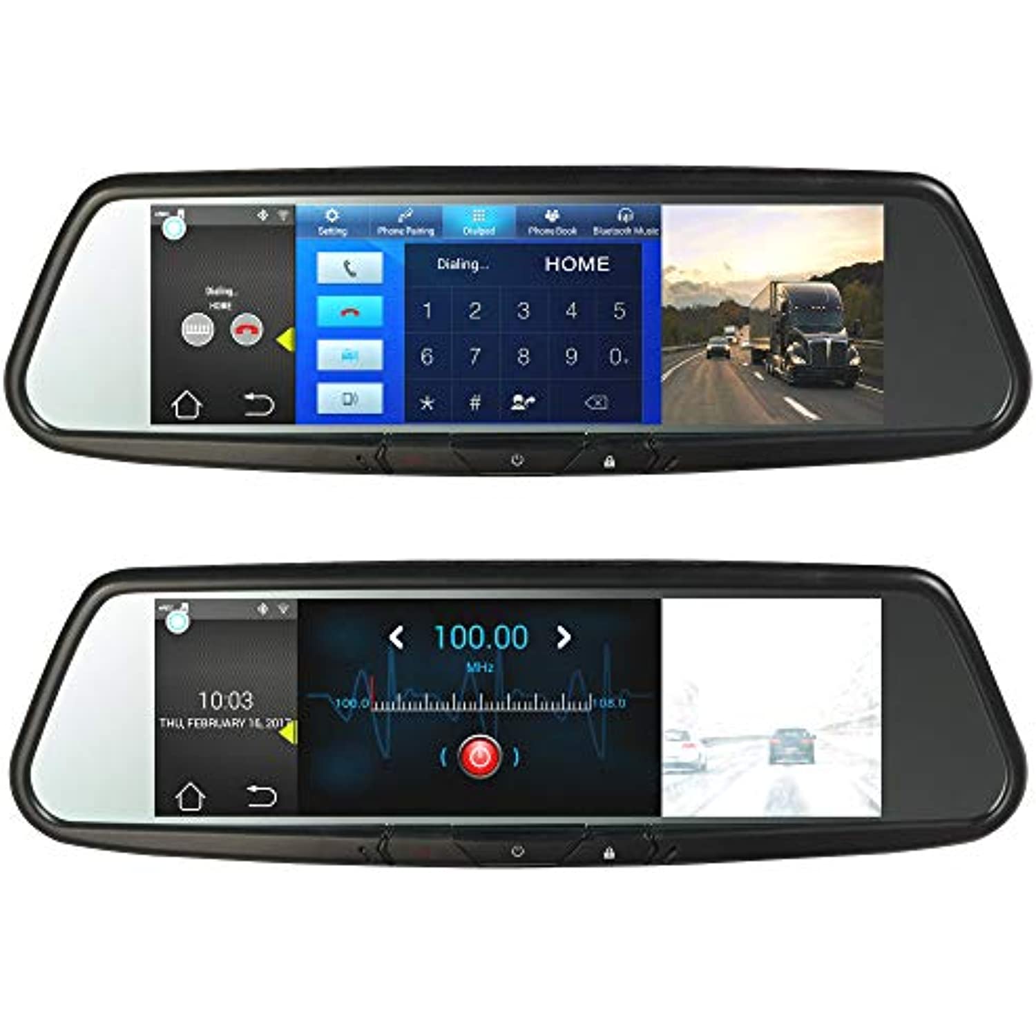 Advent RVM740SMN Android Based Full View Replacement Smart Rear View Mirror w/7.8" Monitor with Navigation