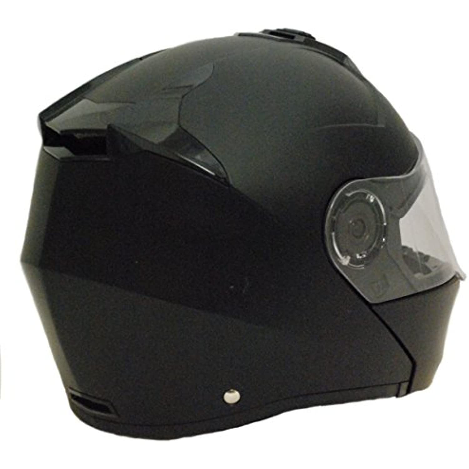 TORC T27 Full Face Modular Helmet with Integrated Blinc Bluetooth (Flat Black, X-Small)