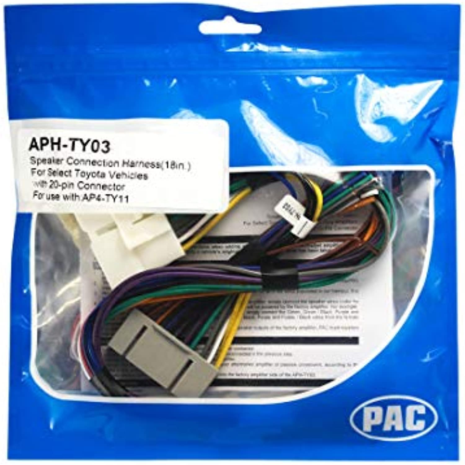 PAC APH-TY03 Speaker Connection Harness for 2003-10 Toyota w/Amplified Systems