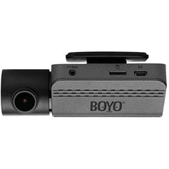 BOYO VISION VTR219GW - Full HD 2-Channel Dash Cam Recorder with Wi-Fi Connectivity to Smartphone via APP