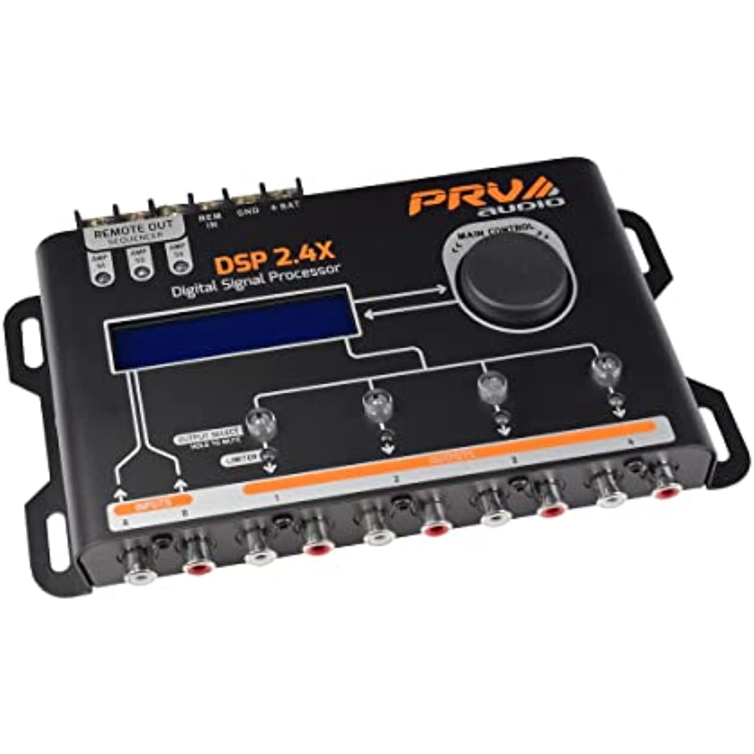 PRV AUDIO DSP 2.4X 4 Channel Digital Signal Processor crossover and equalizer