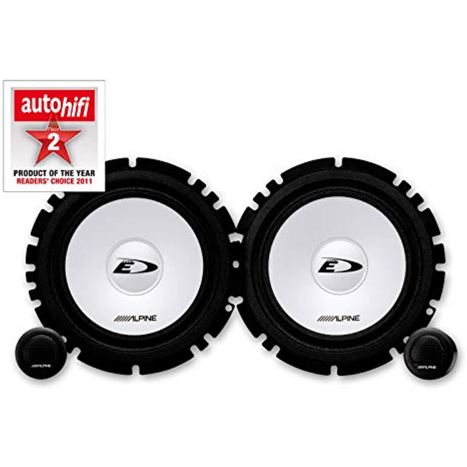 Alpine SXE-1750S 6.5" 280W Car 2 Way Component Audio Speakers Stereo SXE1750S,black