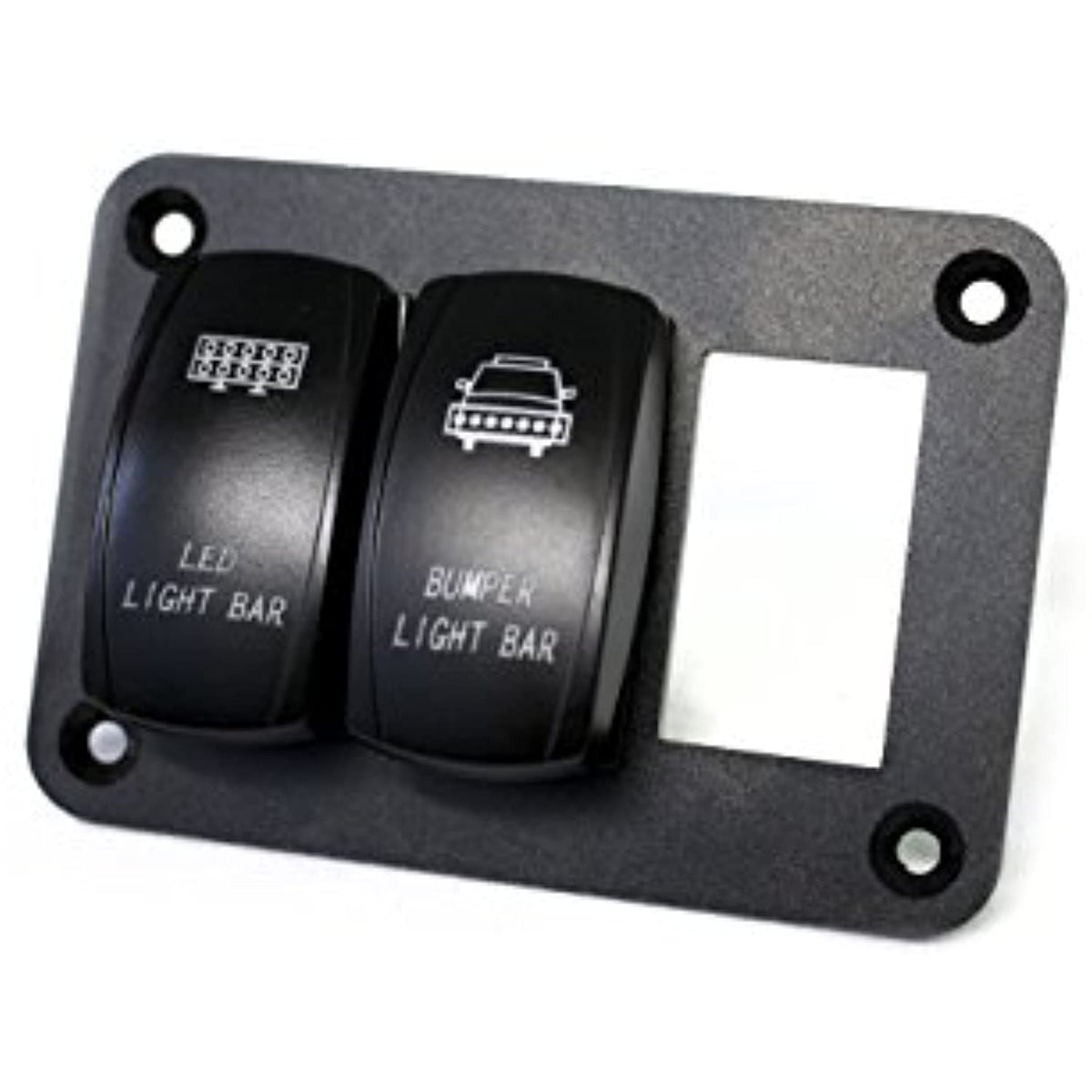 Race Sport Lighting RS3PRS Race Sport® Aluminum Rocker Switch Mounting Panel for (3) Rocker Switches