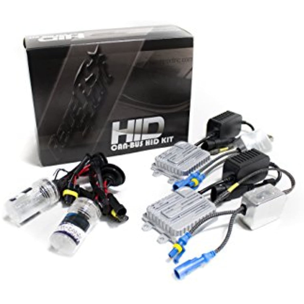 Race Sport Lighting H7-6K-GEN6 H7 6K Gen6 Canbus HID SLIM Ballast 99% Plug-&-Play Kit , Black