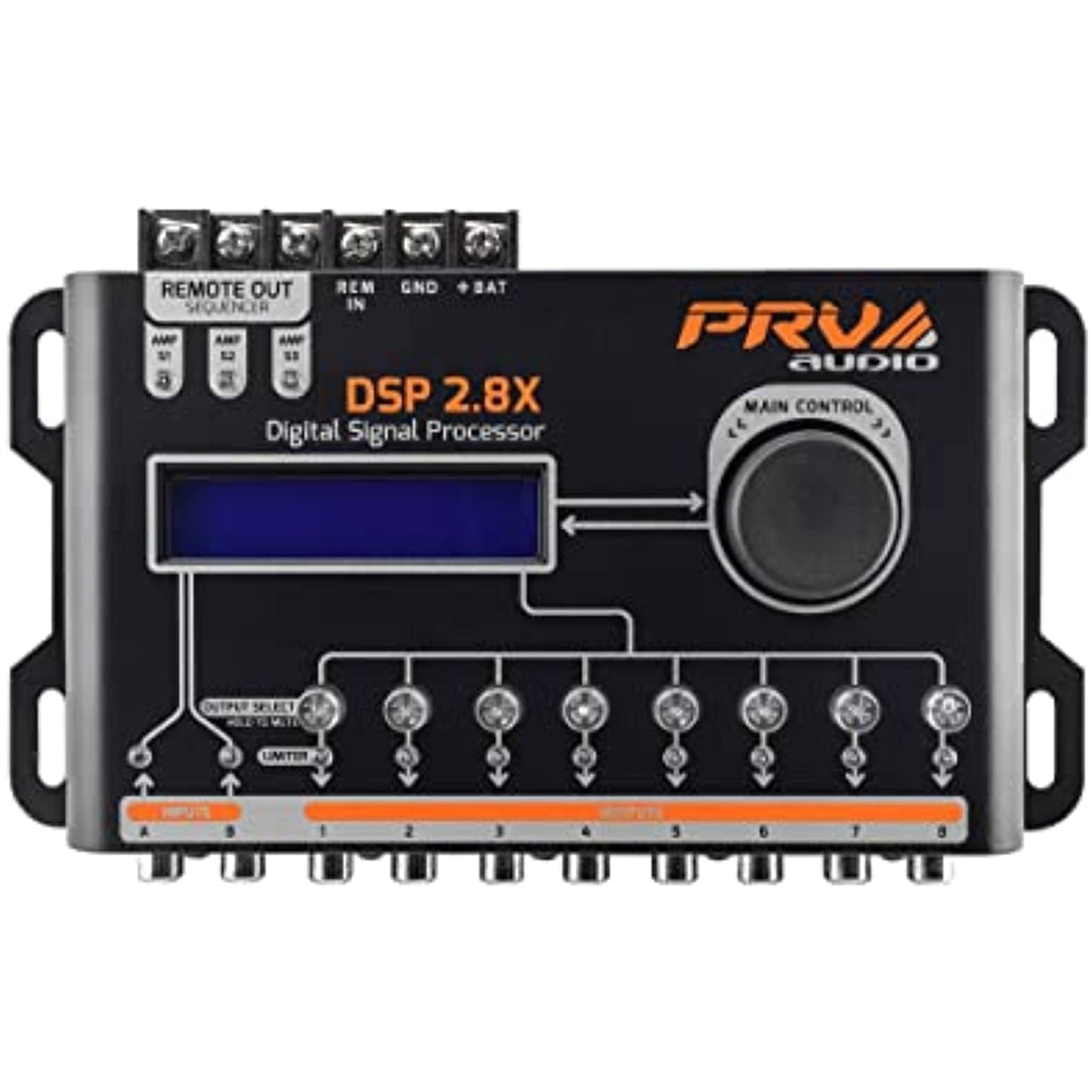 PRV Audio DSP2.8X Crossover & EQ 8 Channel Full DSP Digital Signal Processor