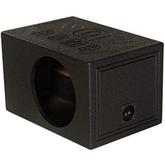 QPower QBOMBVLSINGLE QBomb Series 10" 1-Hole Forward-Firing Sealed Subwoofer Box