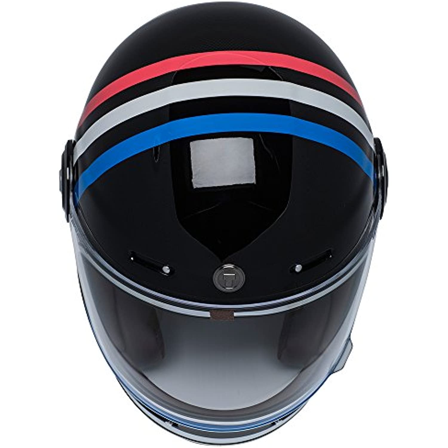 TORC T1 Unisex-Adult Retro Full face Motorcycle Helmet Tron Gloss Black, Large