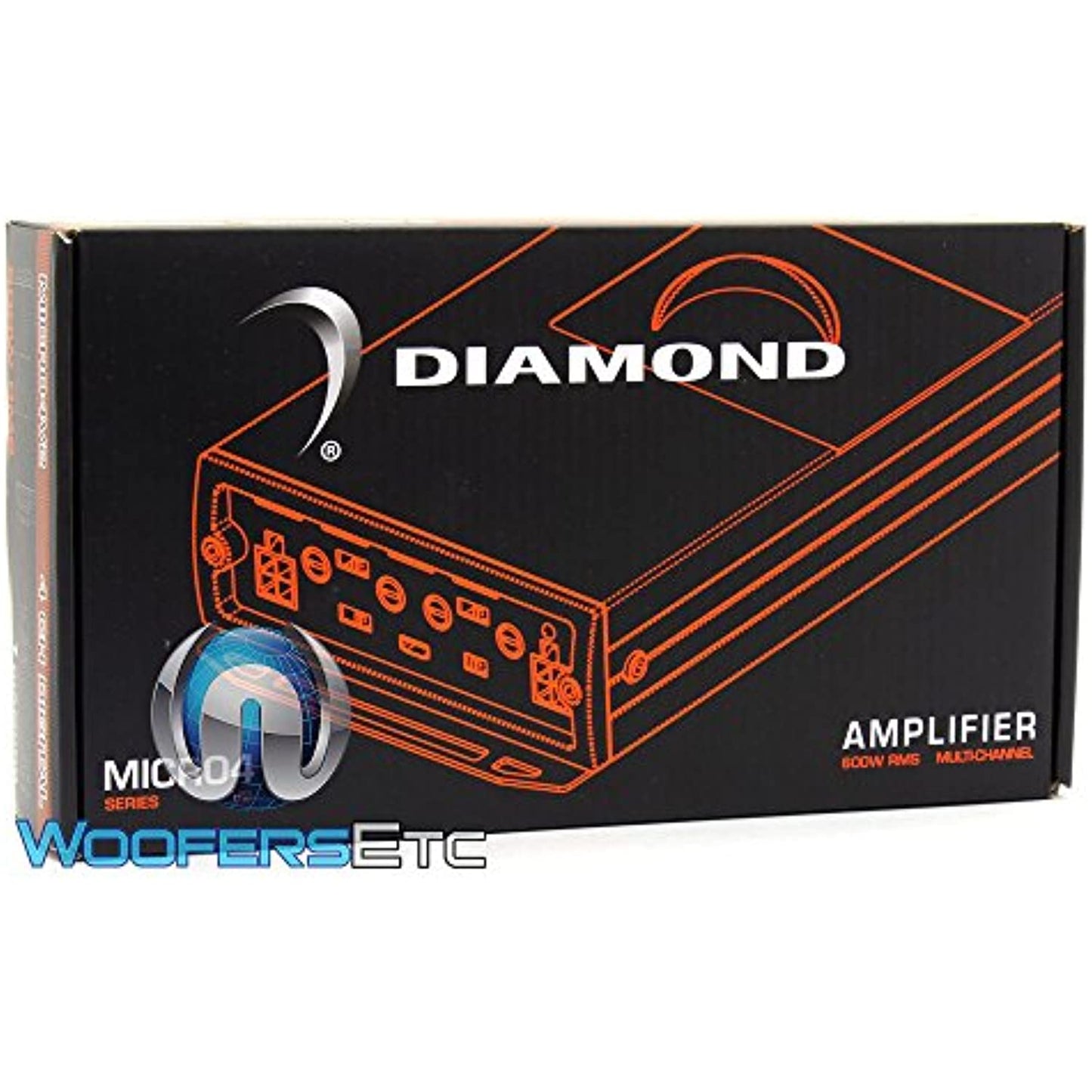 MICRO4V2 4-CHANNEL MOTORCYCLE 600W RMS 4-CH AMPLIFIER FOR HARLEY + V10-D104K