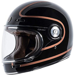 TORC T1 Unisex-Adult Retro Full-face-Helmet-Style Motorcycle Gloss Black, X-L