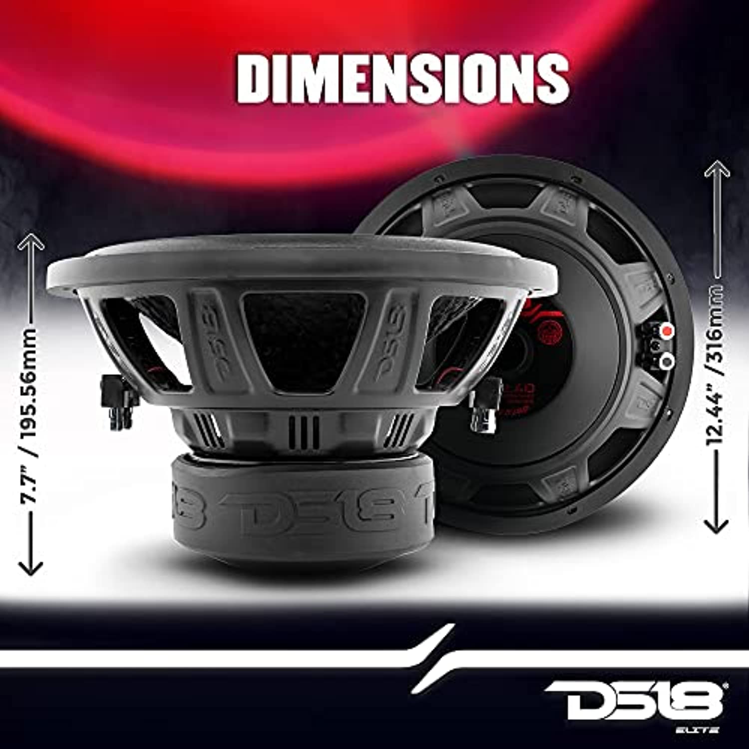 2 X DS18 ZR124D ZR 12" Subwoofer with 1500 Watts Dvc 4-Ohm