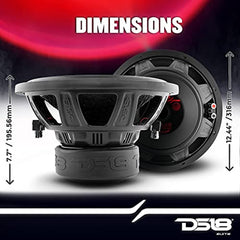 2 X DS18 ZR124D ZR 12" Subwoofer with 1500 Watts Dvc 4-Ohm