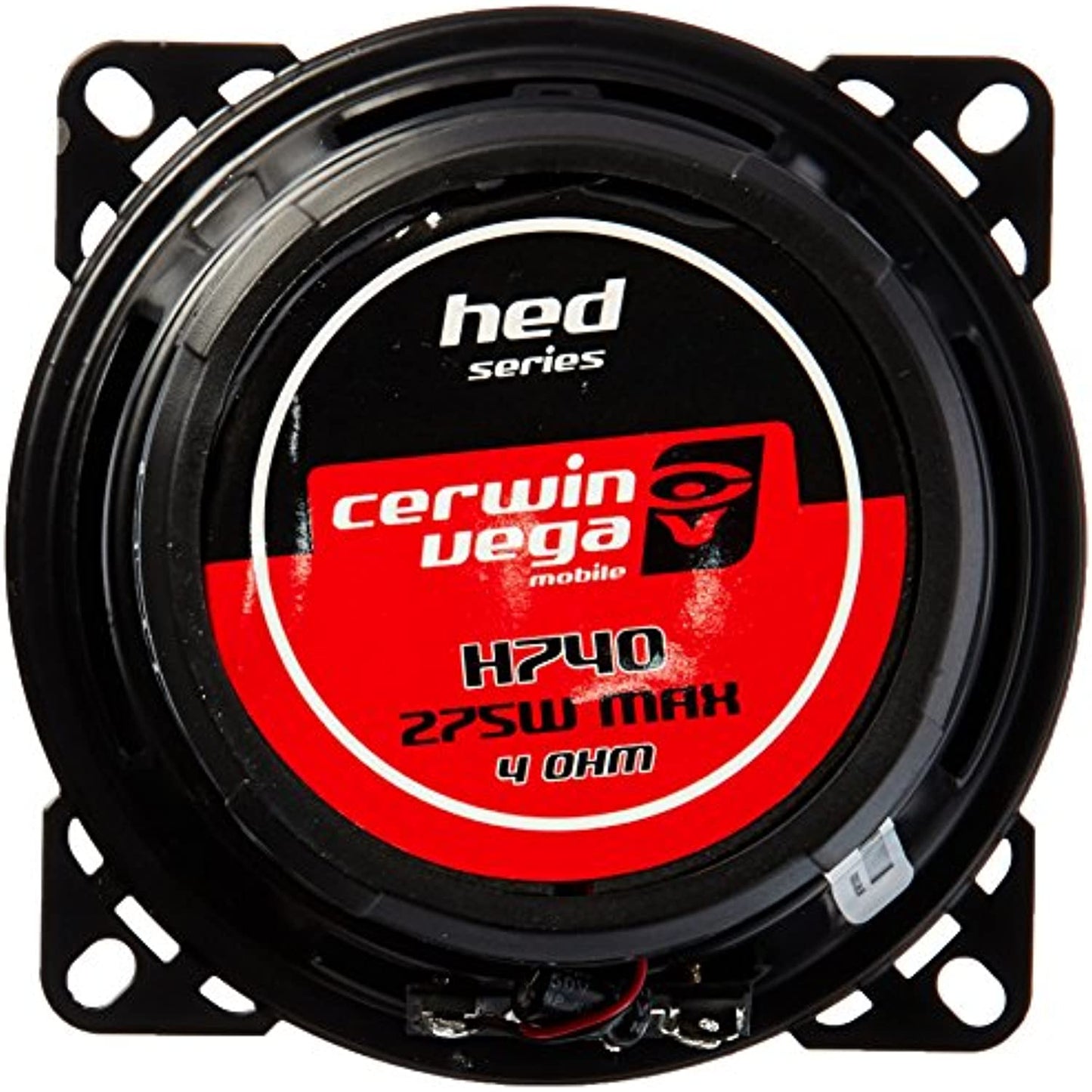 CERWIN-VEGA H740 HED(R) Series 2-Way Coaxial Speakers (4", 275 Watts max), Black