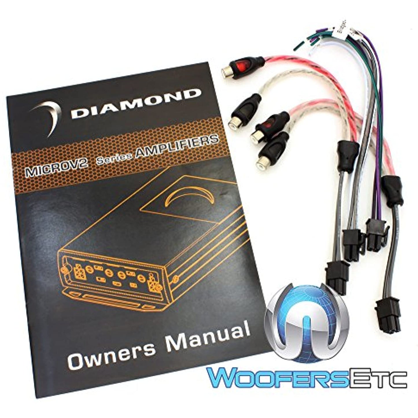 MICRO4V2 4-CHANNEL MOTORCYCLE 600W RMS 4-CH AMPLIFIER FOR HARLEY + V10-D104K