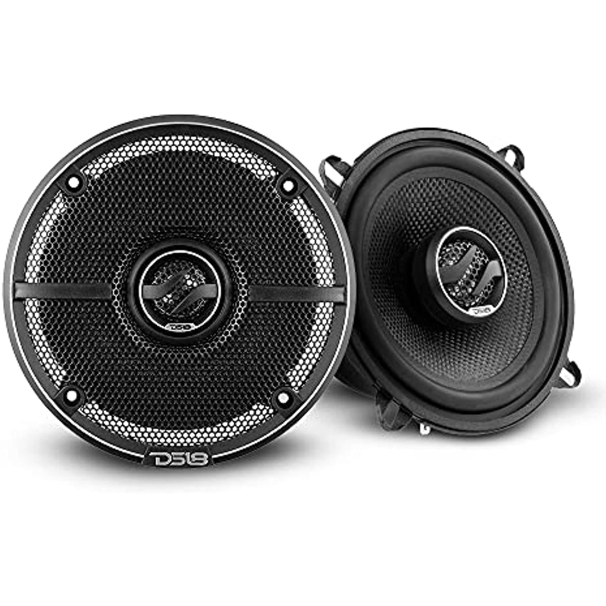 DS18 ZXI-5254 5.25" Car Audio Coaxial Speaker with Built in Neodymium Tweeter and Kevlar Cone – 2 Way 180 Watts Max 4 Ohm (2 Speakers)