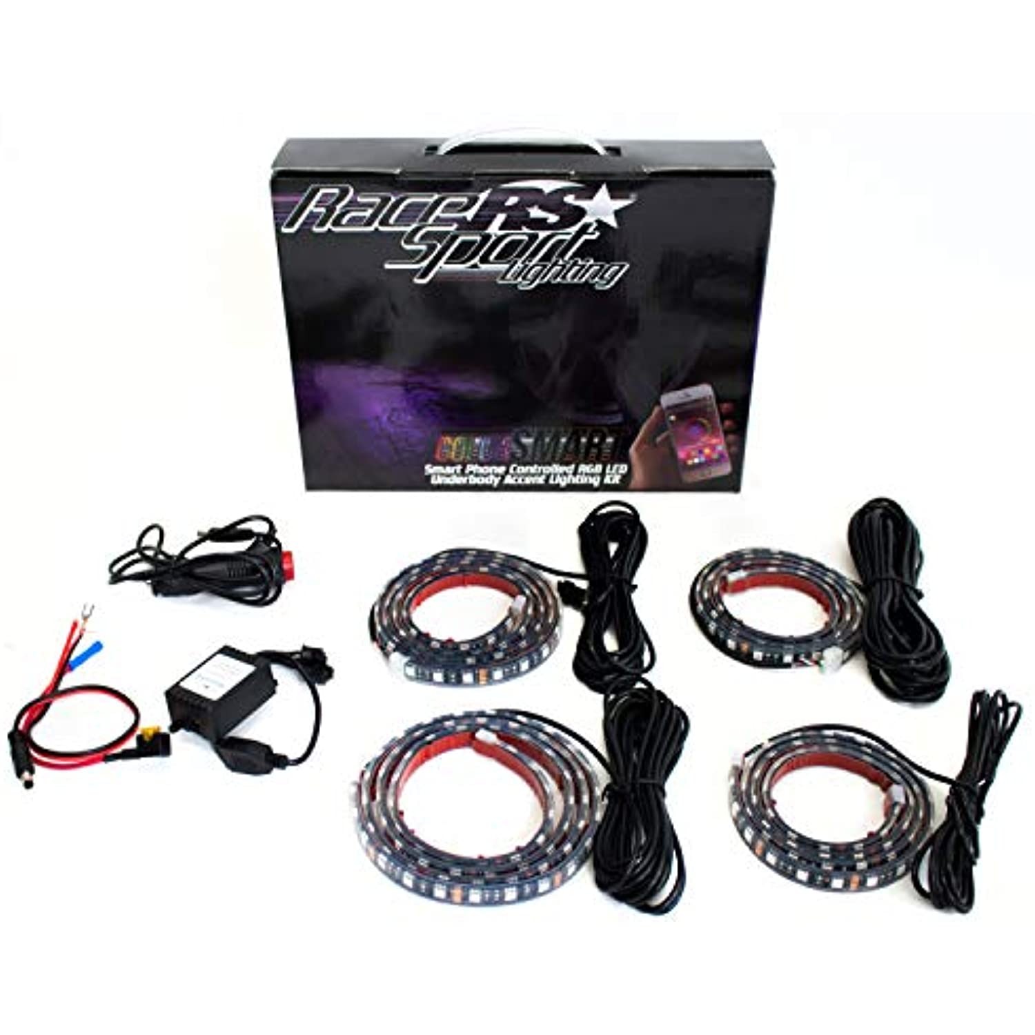 Race Sport Lighting RSBTRGBL2 Race Sport® ColorSMART RGB LED Underbody Kit - Smartphone controlled Complete Kit