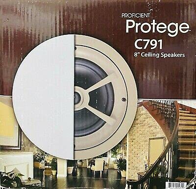 PROFICIENT AUDIO SYSTEMS C791 8" 2-Way Poly Ceiling Speakers Pair