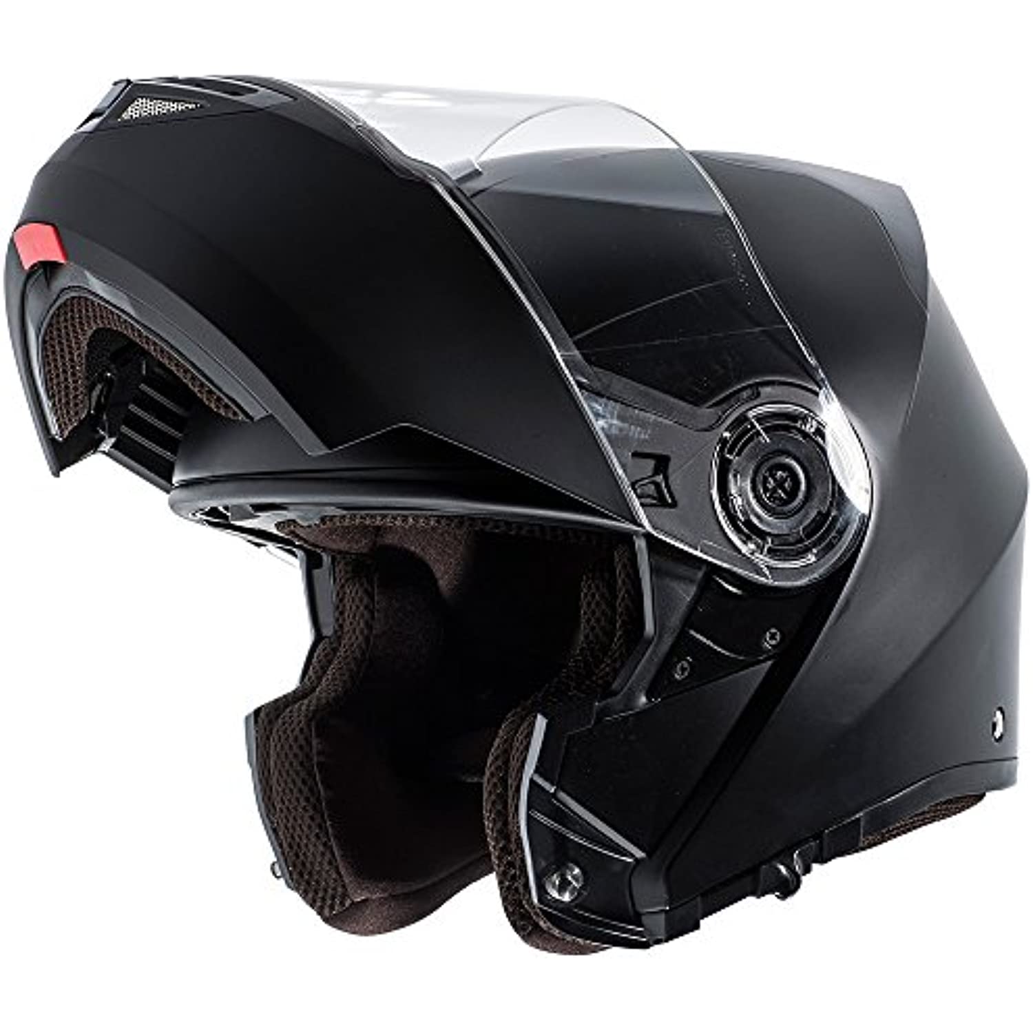 TORC T27 Full Face Modular Helmet (Flat Black, Large)