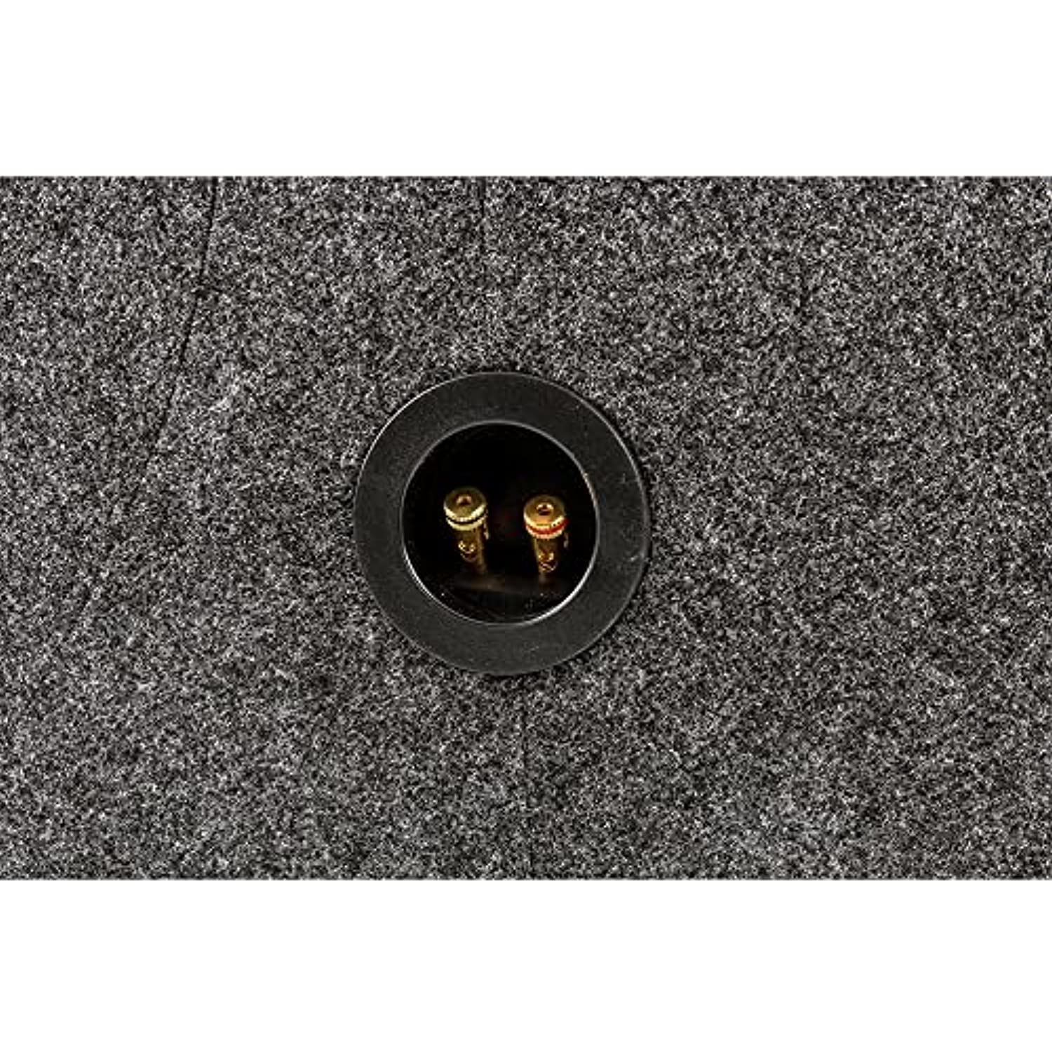 QPower 12 Inch Heavy-Duty Single Sealed Carpet Covered Durable Car Audio Vehicle Subwoofer Enclosure Woofer Box, Charcoal Gray
