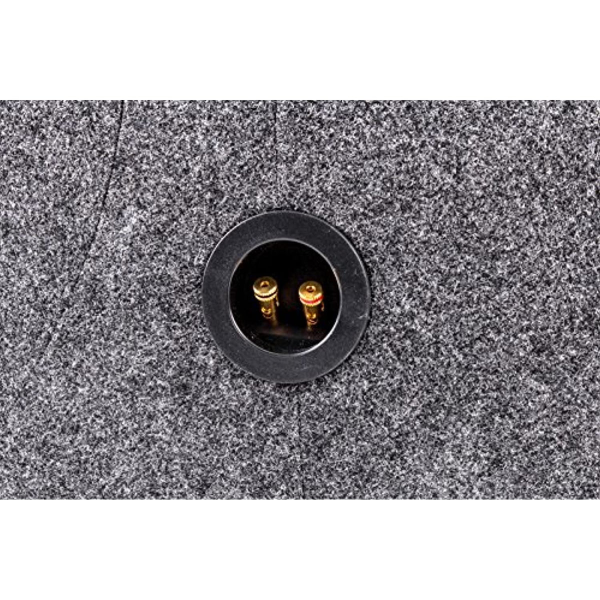 QPower 12 Inch Heavy-Duty Dual Sealed Carpet Covered Durable Car Audio Vehicle Subwoofer Enclosure Woofer Box, Charcoal Gray