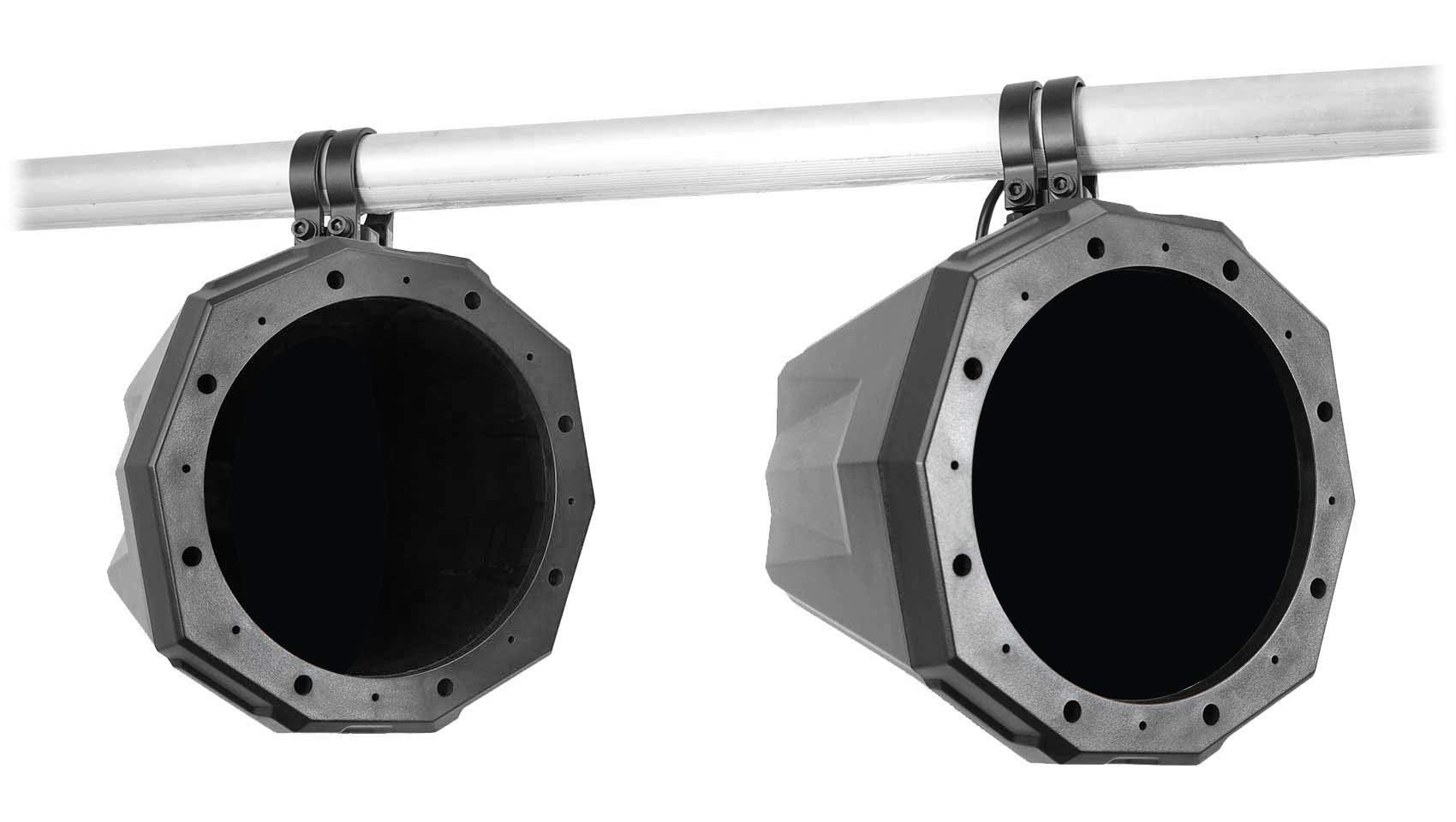 (2) SSV WORKS 8" Speaker Swivel Cage Pods w/1.75" Clamps For Polaris RZR/ATV/UTV