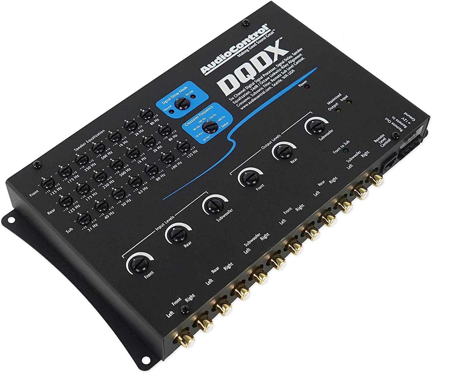 AudioControl DQDX Black 6 Channel Performance Digital Signal Processor