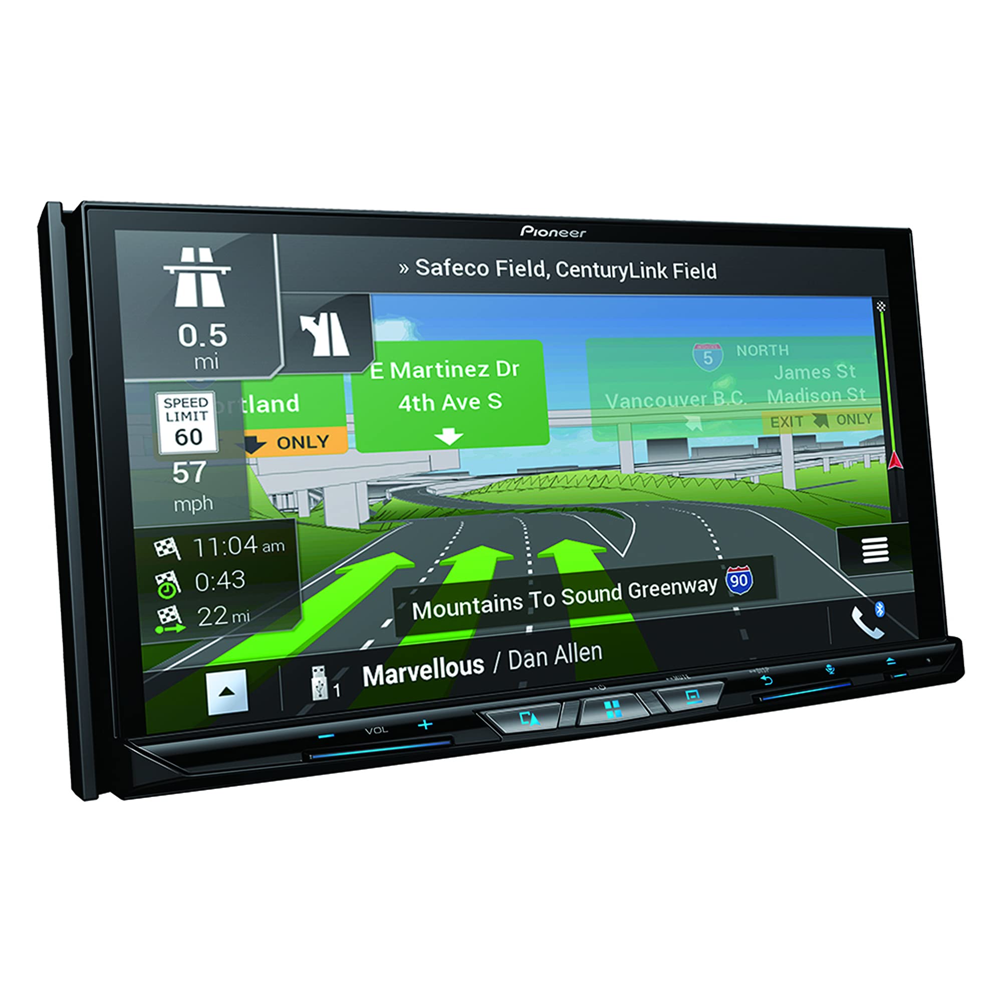 Pioneer AVIC-W8600NEX Navigation Receiver with SiriusXM SXV300V1+ Backup camera