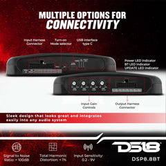 DS18 DSP8.8BT 8-Channel in and 8-Channel Out Digital Sound Processor with Bluetooth