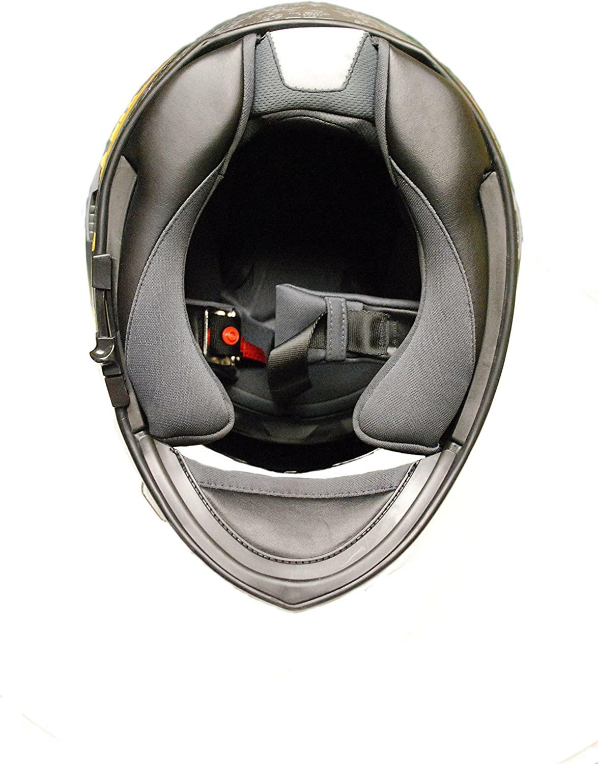 TORC T14B Bluetooth Integrated Mako Nuke Full Face Helmet (Flat Grey, Medium)