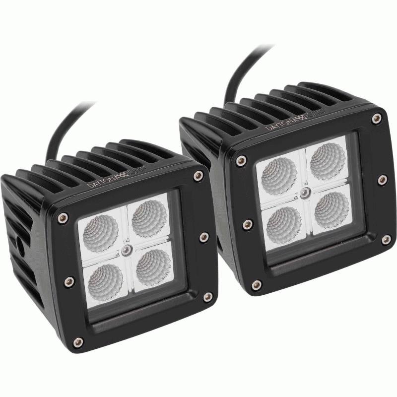 METRA - Traditional 3" - 4 Led Cube Light Flood (2Pk) (DL-CL5F)