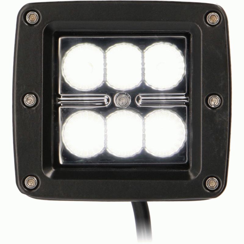 METRA - Traditional 3" - 6 Led Cube Light Flood (2Pk) (DL-CL7F)