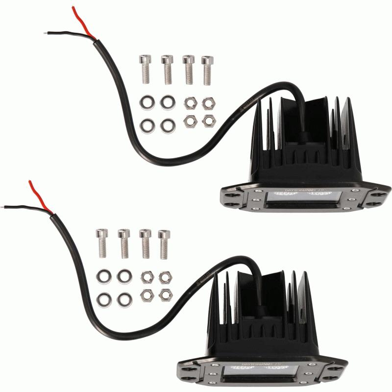 METRA - Flush Mount 3.6" - 4 Led Cube Light Flood (2Pk) (DL-FMCL5)