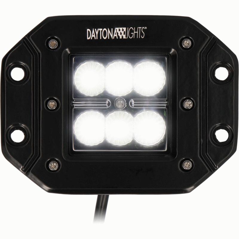 METRA - Flush Mount 3.6" - 6 Led Cube Light Flood (2Pk) (DL-FMCL7)