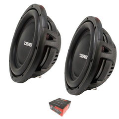 2 x DS18 IXS104D 10" Shallow Mount DVC 4 Ohm Subwoofer 1000 w