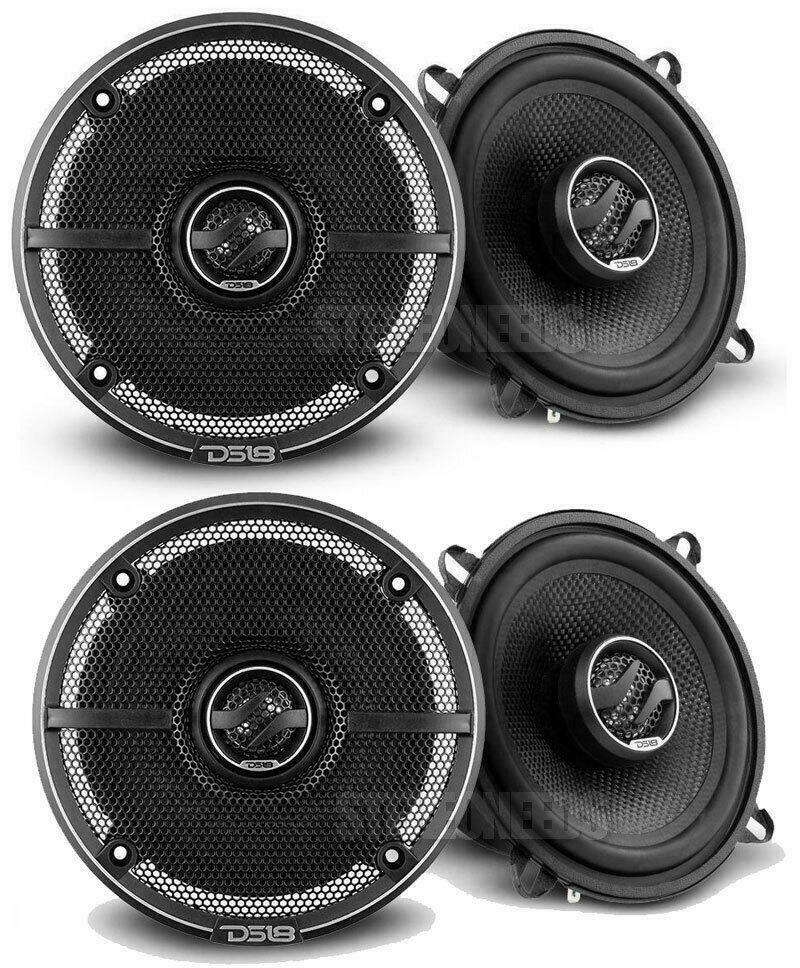 2 Pair Of DS18 ZXI-5254 ZXI  5.25" 2-Way Coaxial Speakers 180 Watts 4-Ohm New