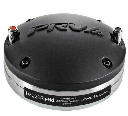2 x PRV Audio D3220Ph-Nd Pro Audio Phenolic Neodymium Compression Driver 220W