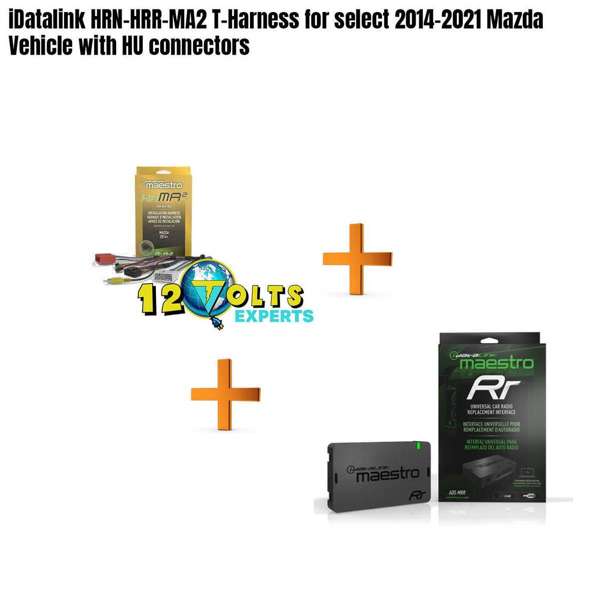 iDatalink HRN-HRR-MA2+ADS-MRR T-Harness for select 14-21 Mazda CAR w HU connector