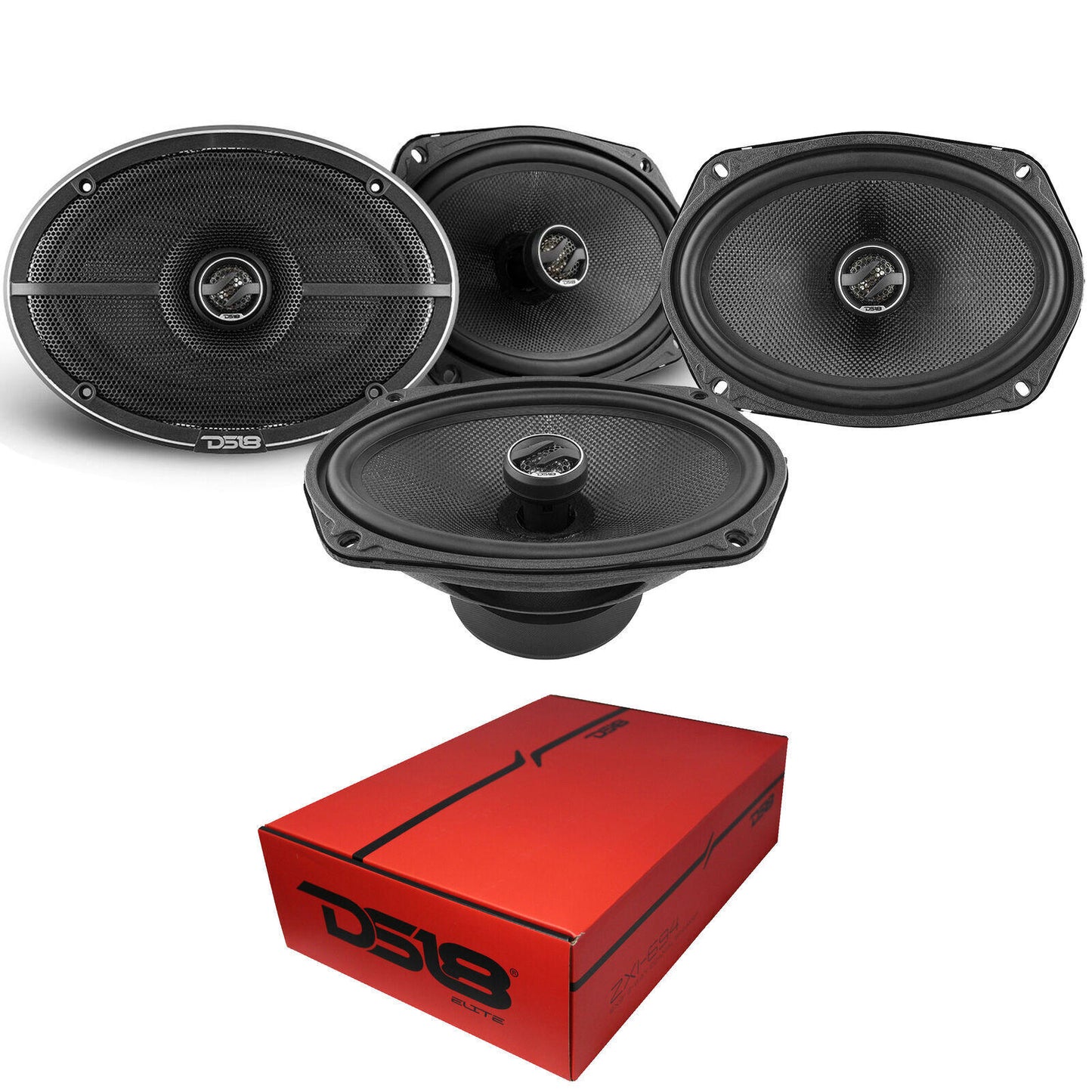DS18 ZXI694 ZXI 6x9" 2-Way Coaxial Speakers with Kevlar Cone 360 Watts 4-Ohm