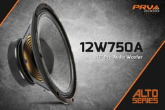 2 x PRV Audio 12W750A Midrange ALTO Car Audio 12" Speakers 8 Ohm 12A PRO 1500W