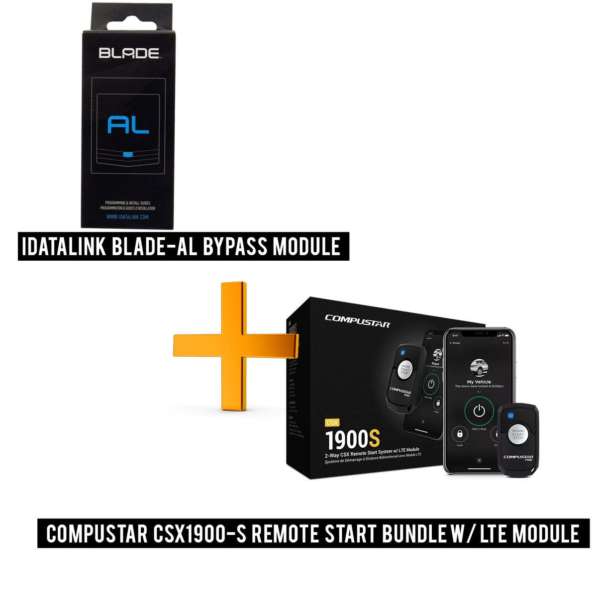 iDatalink BLADE-AL Bypass Module + Compustar CSX1900-S Remote Start