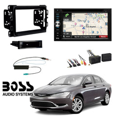 Double Din 6.2" Navigation Touchscreen Radio Bluetooth for 2015+ Chrysler 200